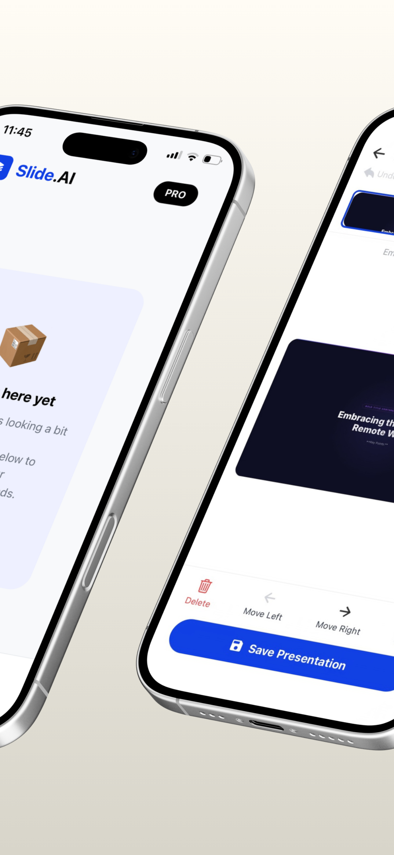 Slide AI - Creating a presentation